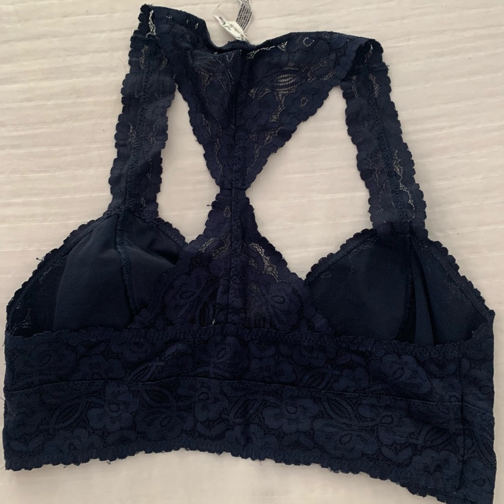 Free People Navy Bralette